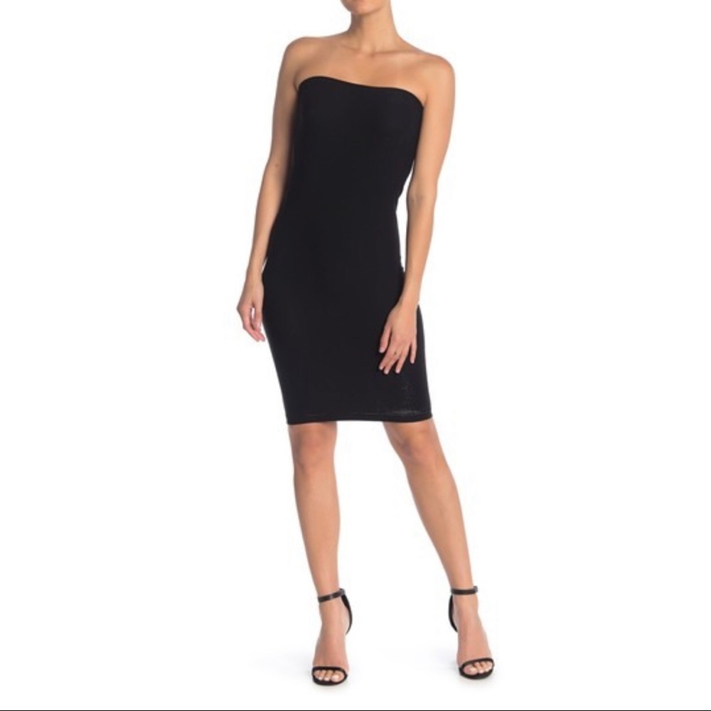 WOLFORD Strapless Metallic Date Night Dress Small